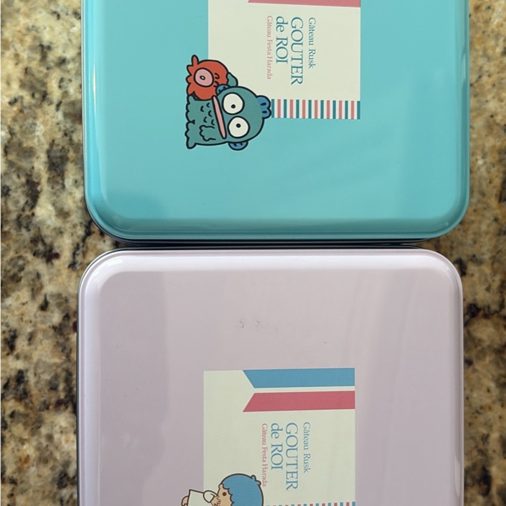 Sanrio Storage Tins - Blue and Lavender